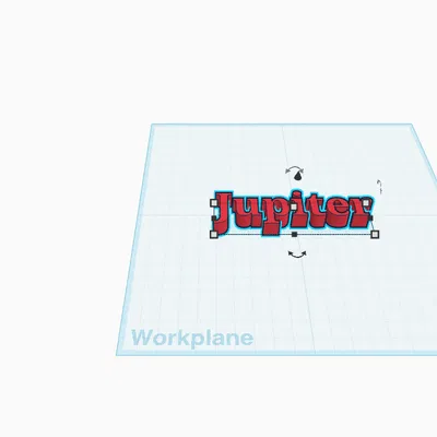 Mô hình 3D chữ trang trí hành tinh Jupiter và Saturn độc đáo