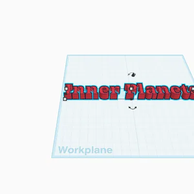 Mô hình chữ 3D Planet Names - Giáo cụ trực quan về hệ Mặt Trời