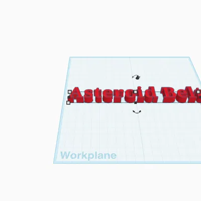 Mô hình 3D Asteroid Belt - Chữ nổi trang trí thiên văn độc đáo
