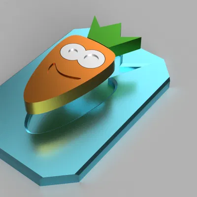 Mô hình Puzzle 3 mảnh - Củ cà rốt vui vẻ