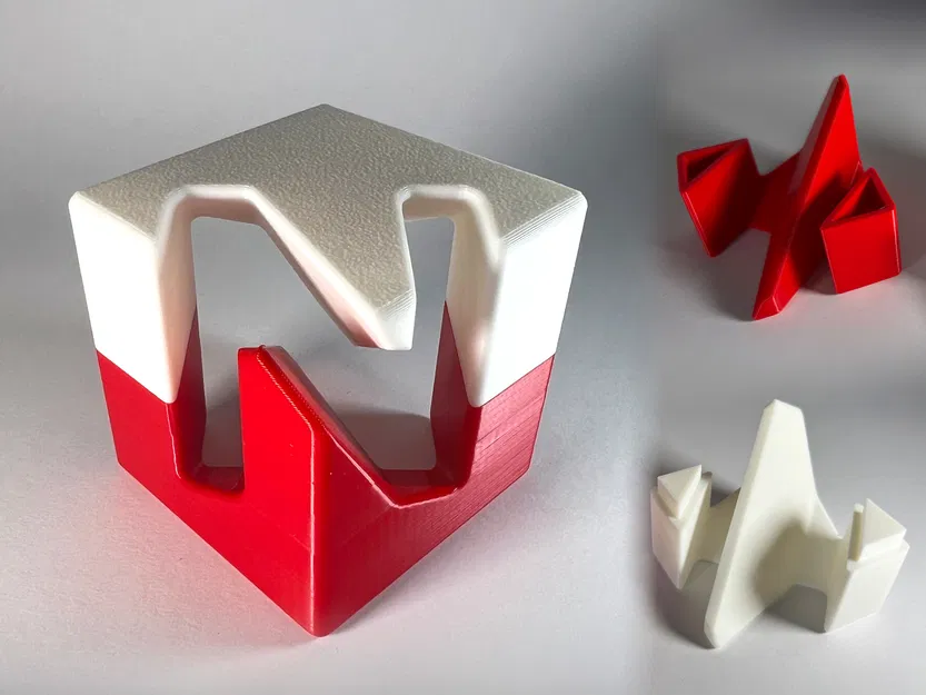 Logo Khối Lập Phương N Negative Space - Image 1