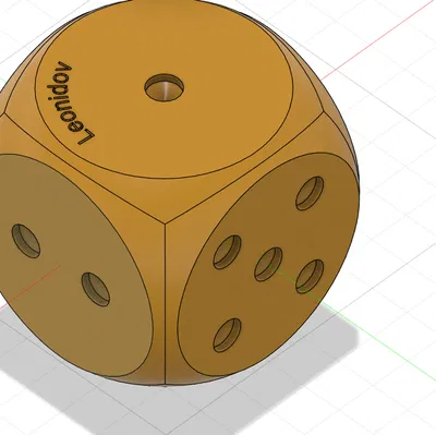 Mô hình xúc xắc 6 mặt (Dice) thiết kế tinh tế để in 3D