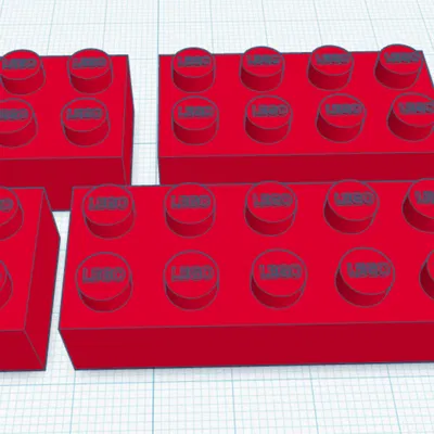 Bộ file 3D gạch lắp ráp Lego (Basic Lego Bricks) chất lượng cao