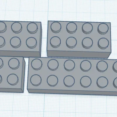 Bộ file 3D gạch lắp ráp Lego (Basic Lego Bricks) chất lượng cao