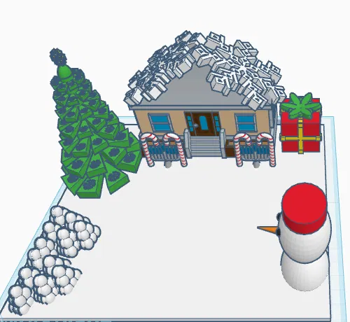 Mô hình tiểu cảnh Giáng sinh (Winter Diorama) tự in 3D siêu dễ thương - Image 1