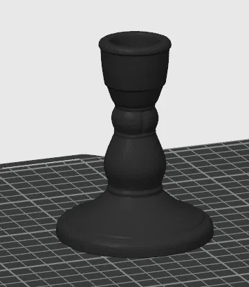 Mẫu in 3D chân nến hình chiếc cốc (Goblet) trang trí sang trọng - Image 1