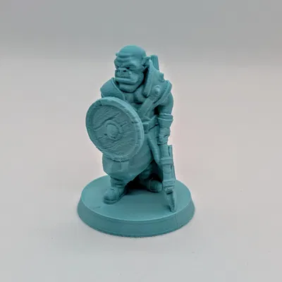 Mô hình Orc cầm giáo cho máy in FDM (không cần support)