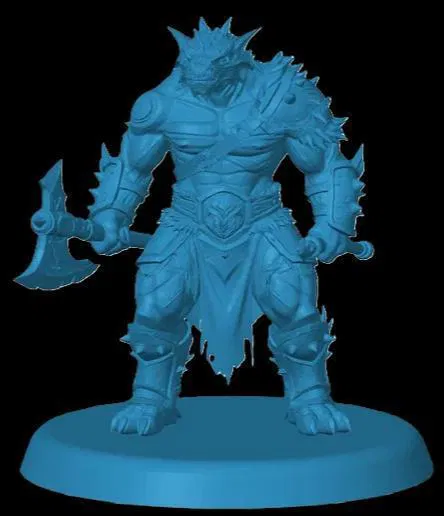 Mô hình Dragonborn Barbarian - Image 1