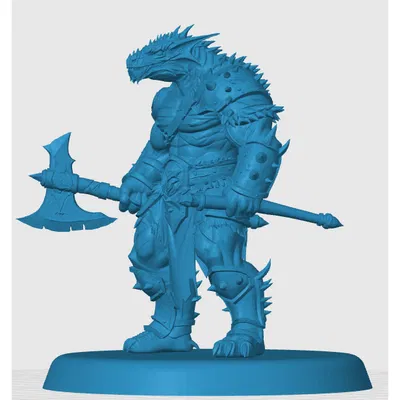 Mô hình Dragonborn Barbarian