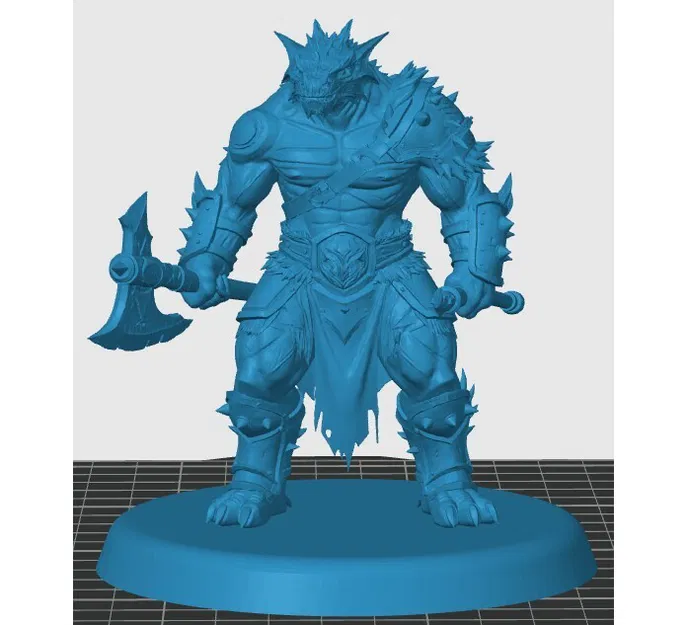 Mô hình Dragonborn Barbarian - Image 3