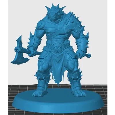 Mô hình Dragonborn Barbarian