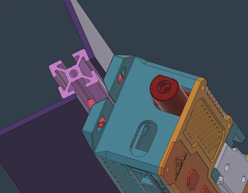 Ngàm gắn hông cho Mellow LLL Plus Filament Buffer trên nhôm 2020 - Image 1