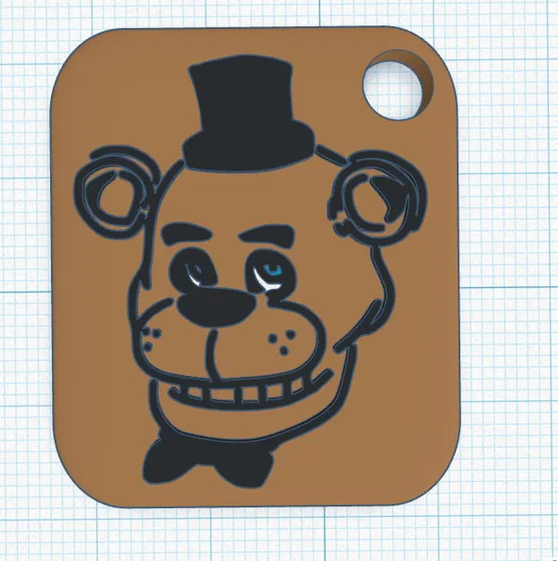 Móc khóa Freddy FNAF - Mẫu thiết kế in 3D đẹp cho fan - Image 1