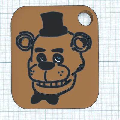 Móc khóa Freddy FNAF - Mẫu thiết kế in 3D đẹp cho fan