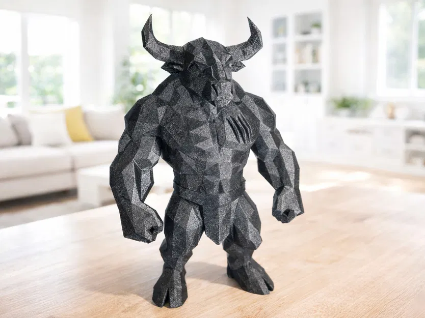 Mô hình Minotaur Low-Poly Huyền Thoại - Image 1
