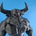Mô hình Minotaur Low-Poly Huyền Thoại - Thumbnail 5
