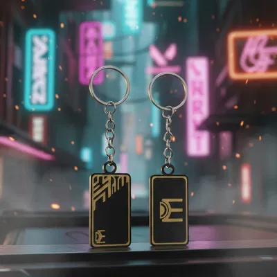 Móc khóa biểu tượng Rank Valorant - Phụ kiện in 3D cực chất