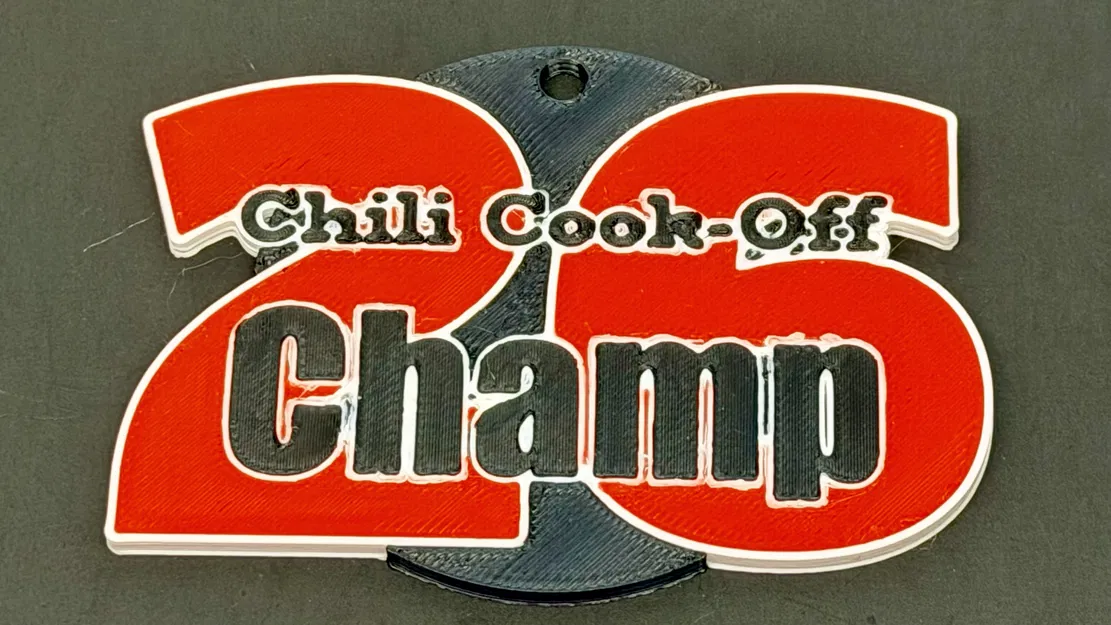 Bộ huy chương cuộc thi nấu ớt Chili Cook-Off 2026 | Bộ 5 chiếc | R7Makers - Image 2