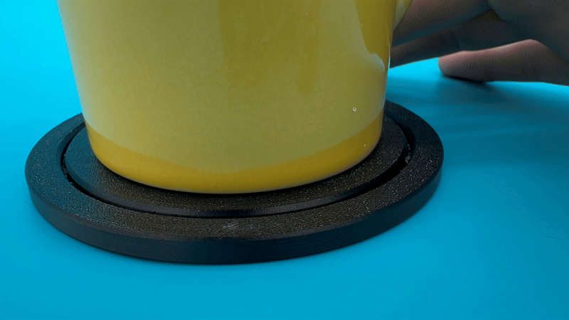 Miếng lót ly Fidget Spinner sáng tạo cho bàn làm việc - Thumbnail 1