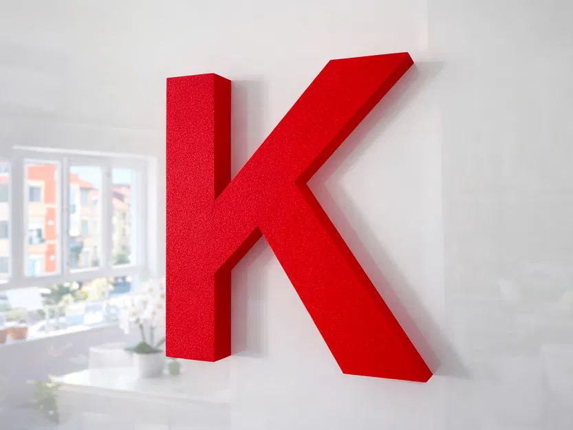 Chữ K Màu Đỏ - Điểm Nhấn Tinh Tế Cho Gian Bếp Của Bạn - Image 1