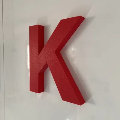 Chữ K Màu Đỏ - Điểm Nhấn Tinh Tế Cho Gian Bếp Của Bạn