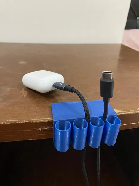 Kẹp giữ dây cáp gắn cạnh bàn & tủ đầu giường - Image 3