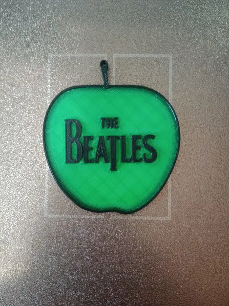 Móc khóa hình quả táo The Beatles - Image 1
