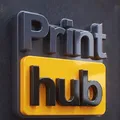 Mô hình trang trí logo PrintHub 3D độc đáo cho người yêu công nghệ - Thumbnail 1