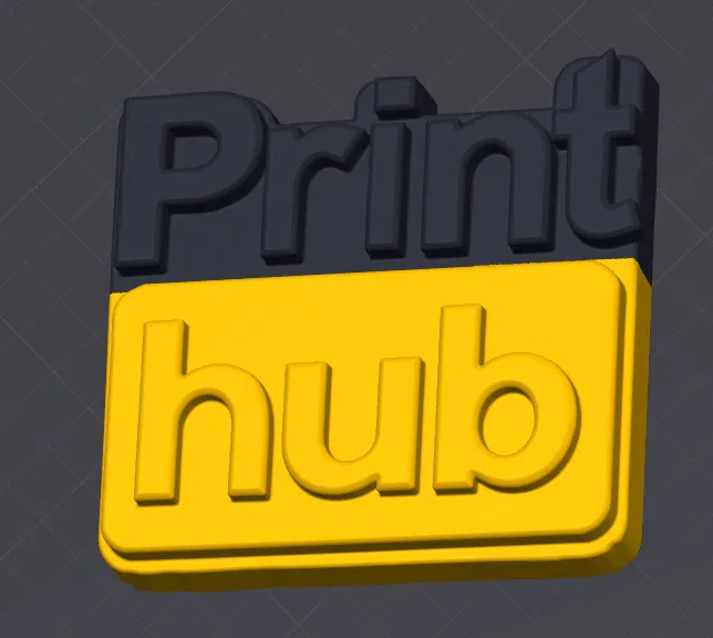 Mô hình trang trí logo PrintHub 3D độc đáo cho người yêu công nghệ - Image 2