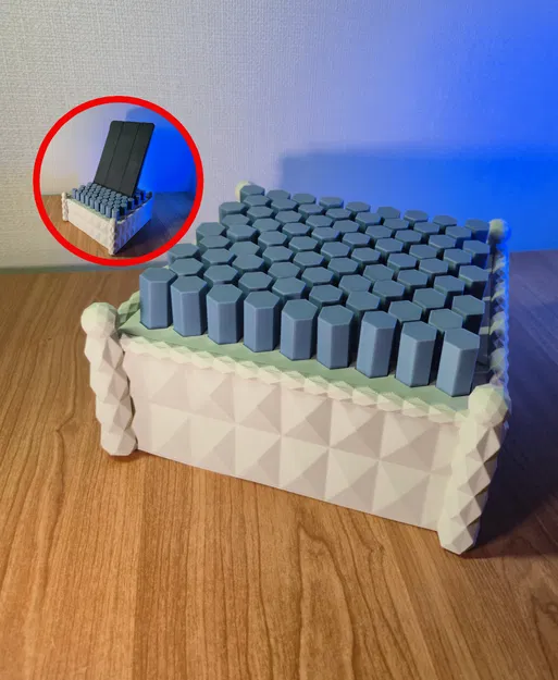 Giá đỡ điện thoại và máy tính bảng với bề mặt chốt thích ứng - Image 1