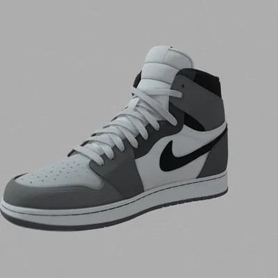 Mô hình giày thể thao phong cách Nike cổ cao dành cho in 3D