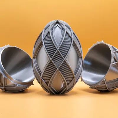 Trứng Phục Sinh Họa Tiết Lưới Ribbon Đóng 2026