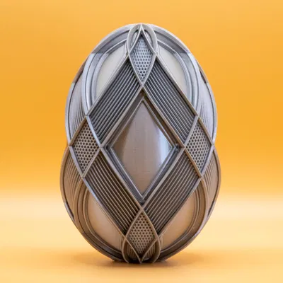 Trứng Phục Sinh Họa Tiết Lưới Ribbon Đóng 2026