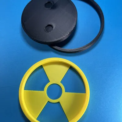 Nam châm tủ lạnh hình biểu tượng phóng xạ - Không cần AMS hoặc MMU
