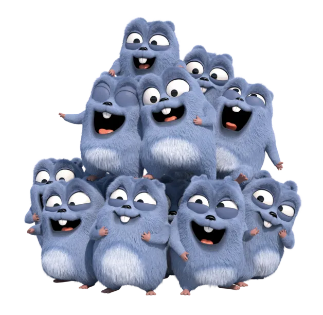 Mô hình 3D Grizzy and the Lemmings cực đáng yêu cho bé tập tô màu - Image 2