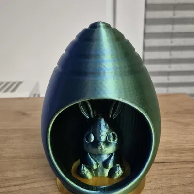 Quả trứng Phục sinh kèm chú thỏ