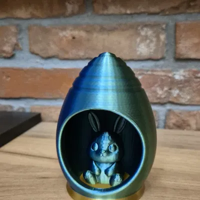 Quả trứng Phục sinh kèm chú thỏ