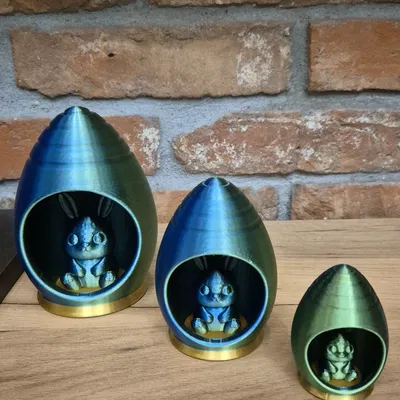 Quả trứng Phục sinh kèm chú thỏ