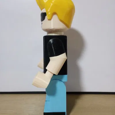 Mô hình Johnny Bravo Giant Minifig - In 3D sáng tạo cho người hâm mộ