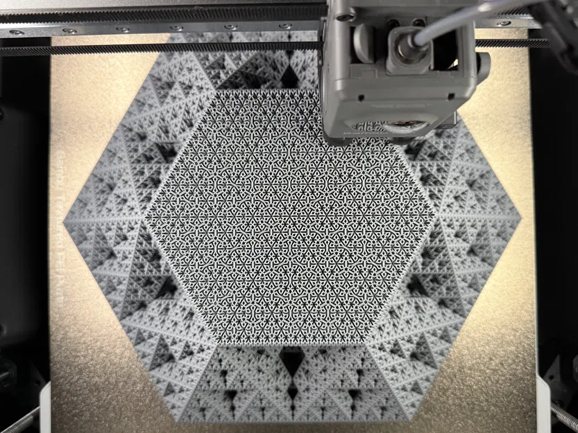 Kim tự tháp Fractal Sierpiński Snowflake | Level 6 (Vase Mode) - Image 5