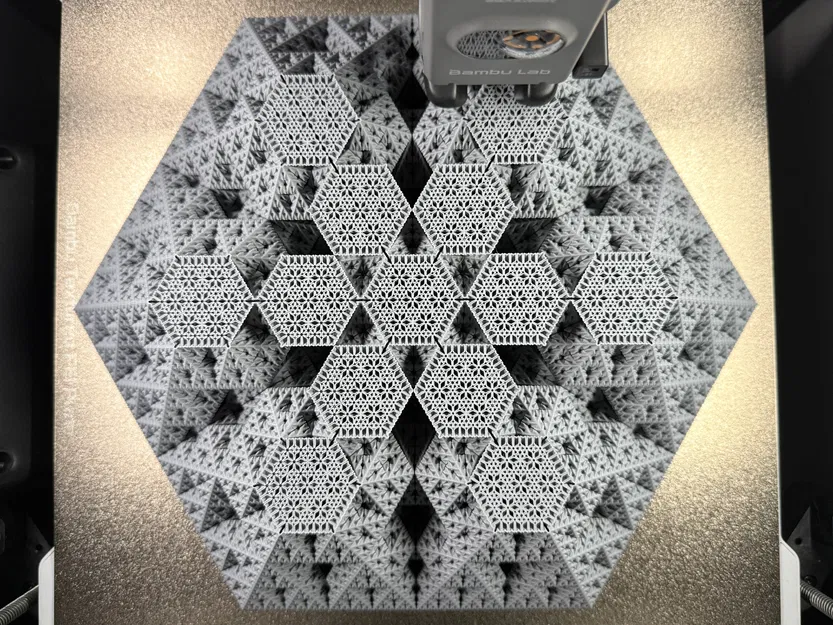 Kim tự tháp Fractal Sierpiński Snowflake | Level 6 (Vase Mode) - Image 8