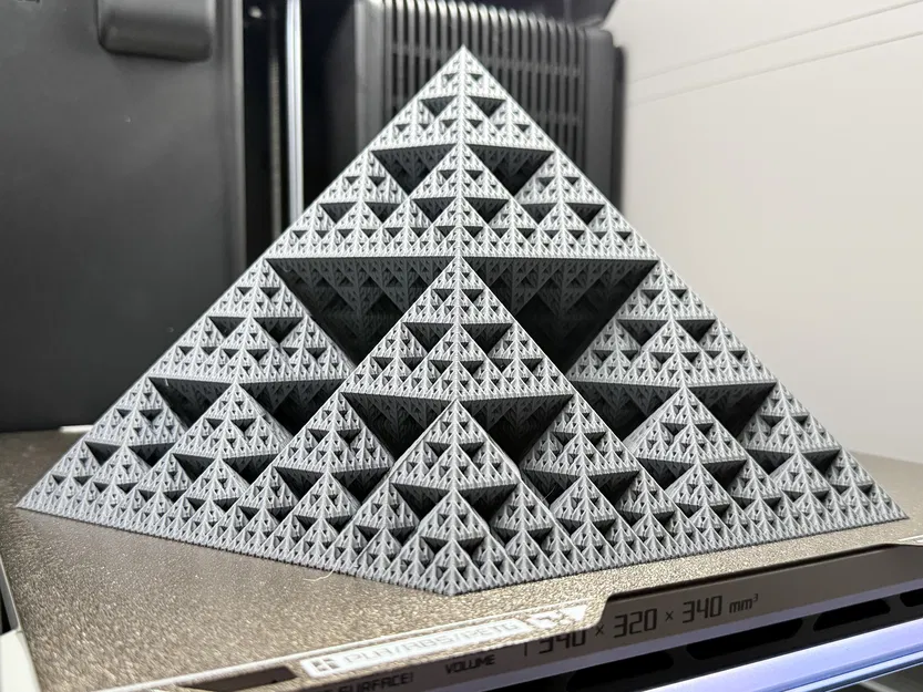 Kim tự tháp Fractal Sierpiński Snowflake | Level 6 (Vase Mode) - Image 9