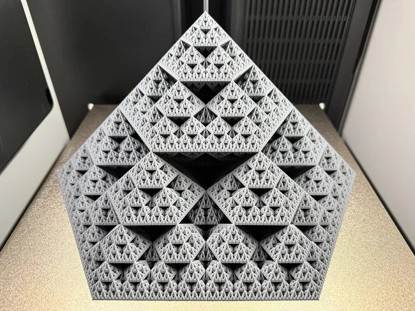 Kim tự tháp Fractal Sierpiński Snowflake | Level 6 (Vase Mode) - Image 10