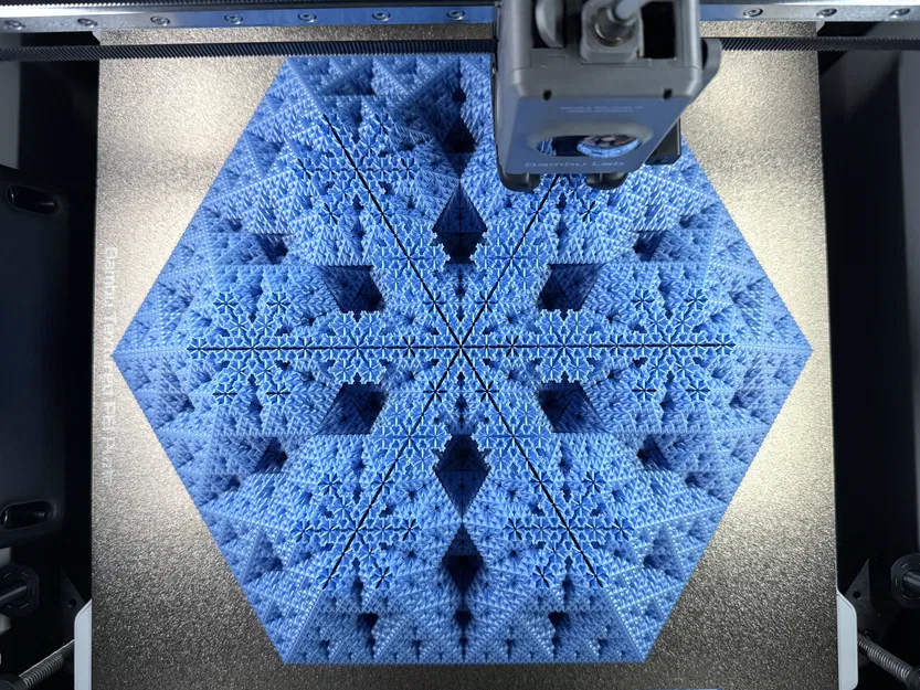 Kim tự tháp Fractal Sierpiński Snowflake | Level 6 (Vase Mode) - Image 18