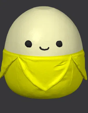 Mô hình Banana Squishmallow mini - Đồ chơi in 3D dễ thương - Image 3