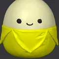 Mô hình Banana Squishmallow mini - Đồ chơi in 3D dễ thương - Thumbnail 3