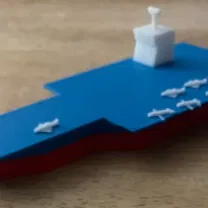 Mô hình tàu sân bay 3D - Thiết kế tàu chiến mini độc đáo