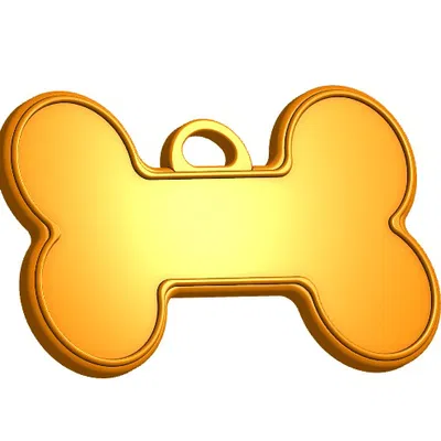 Thẻ tên hình khúc xương cho chó cưng - Tùy chỉnh dễ dàng