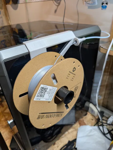 Giá đỡ cuộn nhựa gắn hông kèm đầu nón dẫn nhựa cho Creality K1 Max (và K1) - Image 1