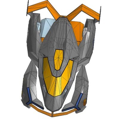 Mô hình siêu xe Molten M12 từ Roblox Jailbreak cho dân chơi hệ 3D